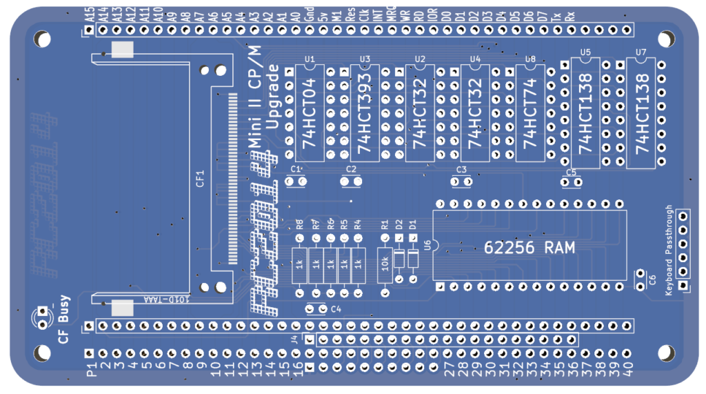 Mini II CPM Upgrade PCB