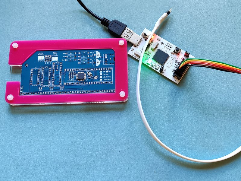Fully programmed module ready to be removed and tested