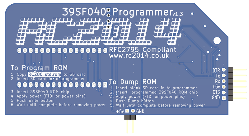 39SF040 RomWriter PCB back render